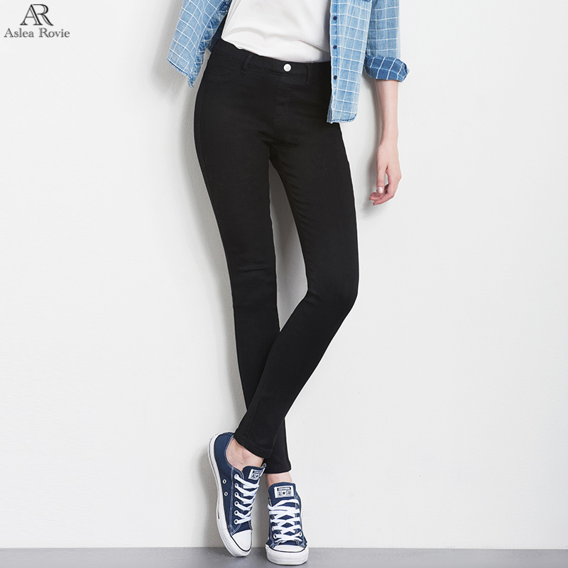 Plus Size Jeans for women High Waist Stretch full Length Skinny Slim denim blue black pencil pants 5XL 6XL 210222