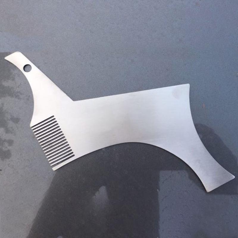Hair Brushes Men Beard Trim Shaving Shaping Styling Template Comb Men's Double Sided Beards Combs Beauty Tool For Design