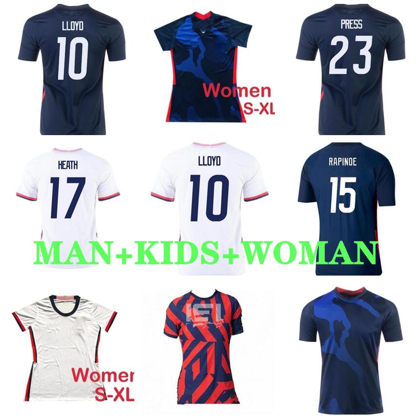 Men+kids 2021 women Home away US Soccer Jersey DEMPSEY PULISIC RAPINOE MORGAN 20/21 United States Football Shirt Uniform, Red
Men+kids 2021 women Home away US Soccer Jersey DEMPSEY PULISIC RAPINOE MORGAN 20/21 United States Football Shirt Uniform, Red