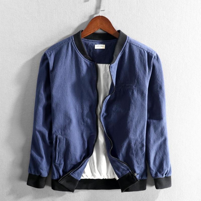 Men's Jackets Men Winter Fall Fashion Long Sleeve Stand Collar High Quality Soft Breathable Cotton Linen Coat Male Simple Harajuku Thin Jack, Blue
Men's Jackets Men Winter Fall Fashion Long Sleeve Stand Collar High Quality Soft Breathable Cotton Linen Coat Male Simple Harajuku Thin Jack, Blue