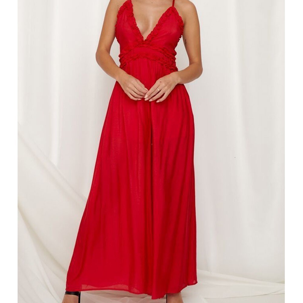 2021 New Sexy Strap Backless Jumpsuit Women Summer Casual Wide Leg Pants Rompers Loose Ruffle Trousers Overalls Efnz, Beige
2021 New Sexy Strap Backless Jumpsuit Women Summer Casual Wide Leg Pants Rompers Loose Ruffle Trousers Overalls Efnz, Beige
