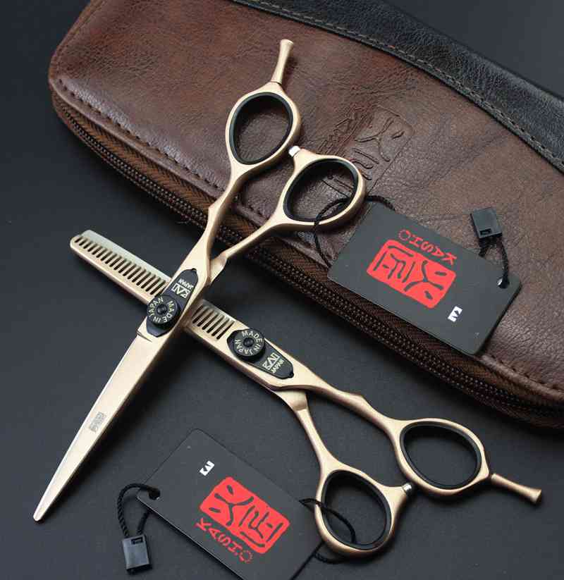 new arrival professional barber hair cutting scissors 5.5 inch/6.0 inch 6CR sier/black/rose golden free shipping