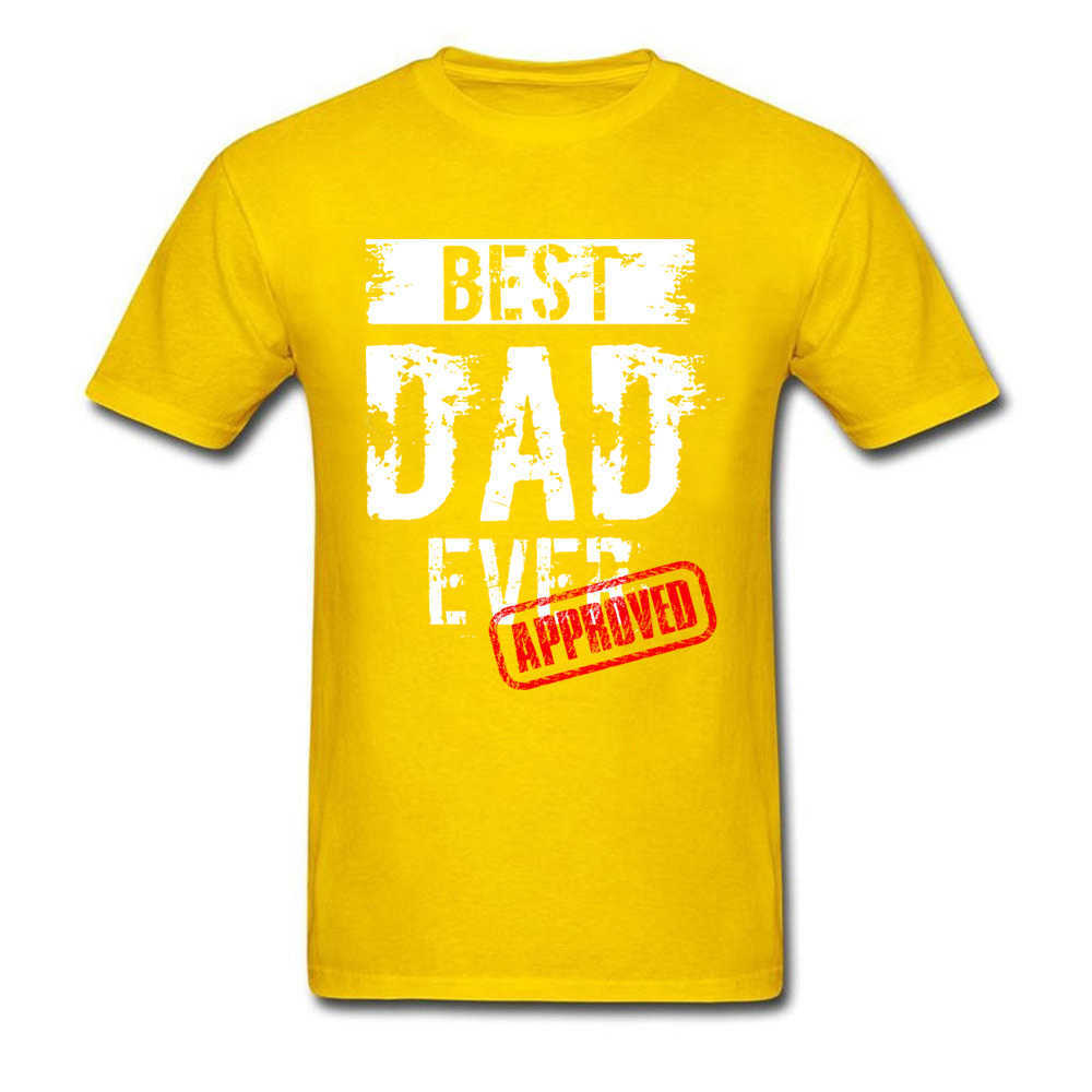 Dad Ever. Approved T Shirt Father Day Tshirt Mens T-shirts 100% Cotton Tops Funny Letter Tees Europe Clothing Black 210629