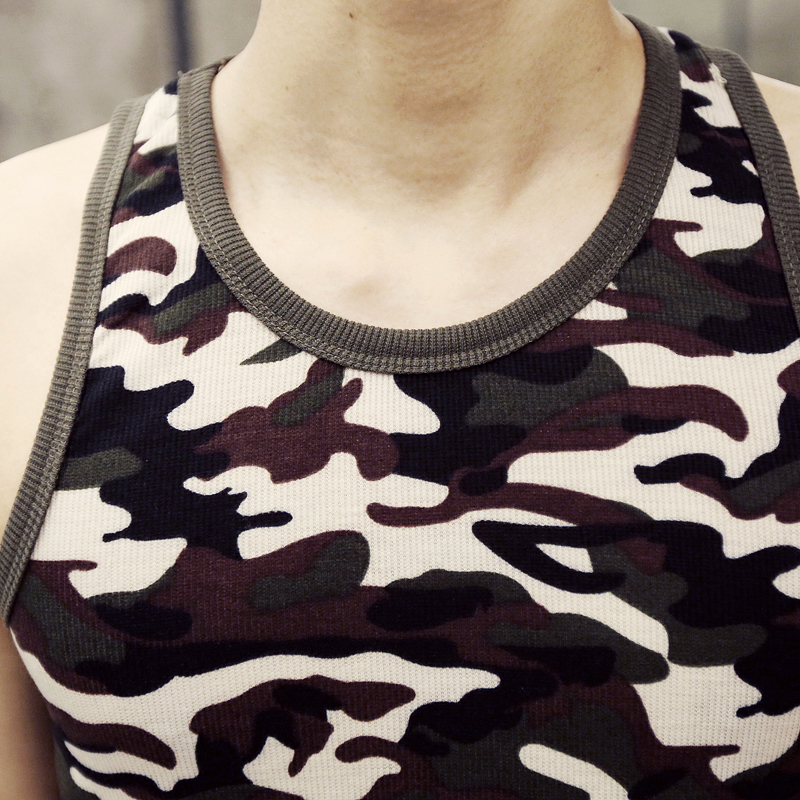 Men Summer Sleeveless Vest Male Casual Slim Fit Camouflage Sports Fitness Top Breathable Vest Breathable Male Sport Shirt 210308