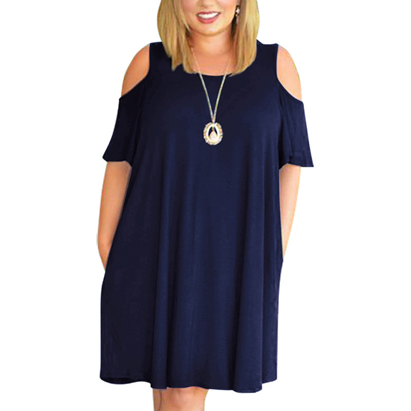 Big size 9XL Dress for Fat MM Woman Summer dress Loose plus size dresses off the shoulder women clothing 9XL dress vestidos 210309