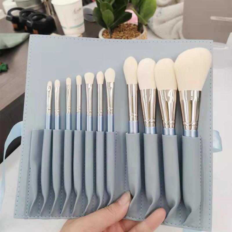 Makeup Brushes 10 PCS/11PCS/12PCS Soft Profession Brush Set Ye Shadow Loose Powder Foundation Blush Cosmetic Tools