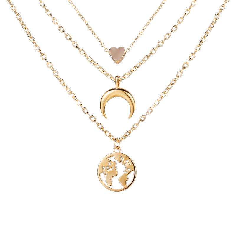 Pendant Necklaces TIMEONLY Hollow Out Layed Metal Necklace For Women Girls Gold Color Alloy Heart Moon Map Choker Party Jewelry
Pendant Necklaces TIMEONLY Hollow Out Layed Metal Necklace For Women Girls Gold Color Alloy Heart Moon Map Choker Party Jewelry