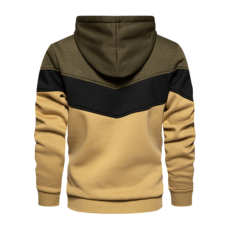 New Man Autumn Winter Pullover Casual Hooded Mens Sweatshirts Hoody Fleece Patchwork Hoodies Men Sportswear Sweatshirt Tops 201020