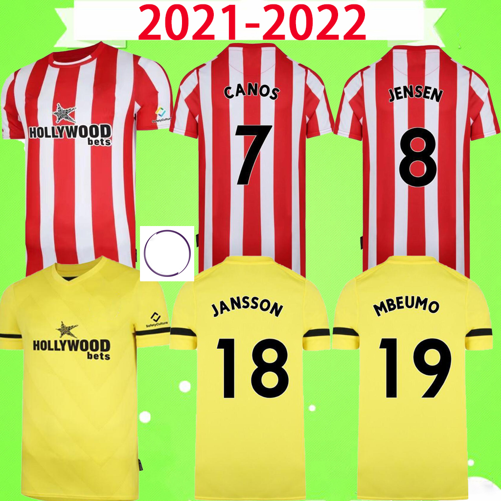 Top Brentford soccer jerseys 21 22 home red away yellow Fosu MBEUMO TONEY Dasilva Forss CANOS camisetas 2021 2022 maillot de foot adult men kit football shirts S-2XL
Top Brentford soccer jerseys 21 22 home red away yellow Fosu MBEUMO TONEY Dasilva Forss CANOS camisetas 2021 2022 maillot de foot adult men kit football shirts S-2XL