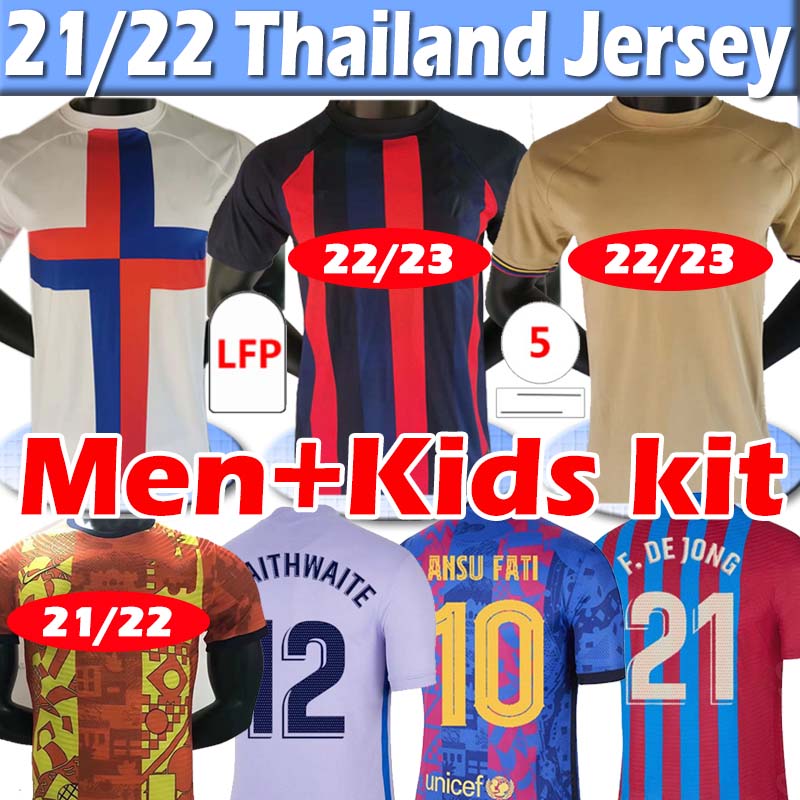 22/23 Barca Jerseys KUN AGUERO 2021 2022 MESSI soccer jersey 21/22 GRIEZMANN COUTINIHO men kids kit home away third Training football shirts top, 21 22 3rd kids
22/23 Barca Jerseys KUN AGUERO 2021 2022 MESSI soccer jersey 21/22 GRIEZMANN COUTINIHO men kids kit home away third Training football shirts top, 21 22 3rd kids