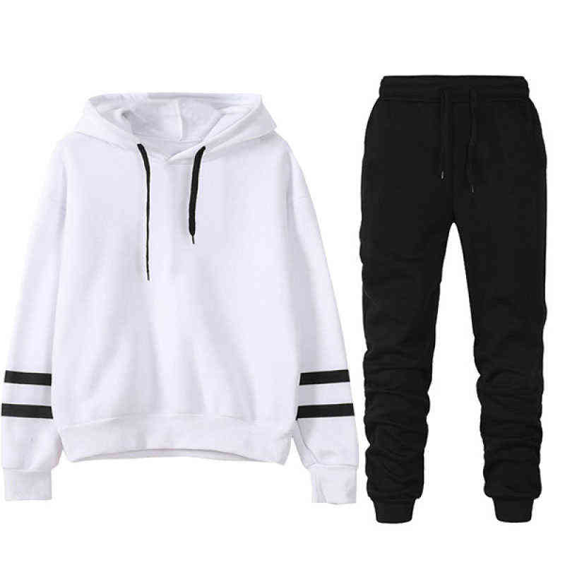 Tracksuit Women Winter Female Pullovers Hoodies+Pants Jogging Woman Two Pieces Set Sports Suit for Women Clothing Outfits 211108