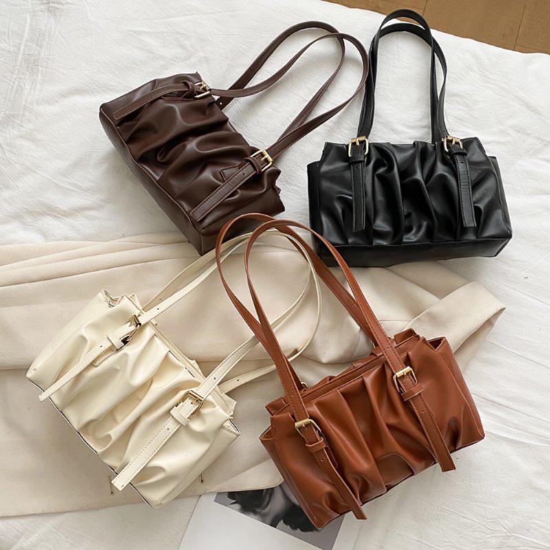 Cross Body Portable Commuter Street Handbags Women Pleated Solid Shoulder Bag Leather Totes Fashion Exquisite Shopping, Style 4
Cross Body Portable Commuter Street Handbags Women Pleated Solid Shoulder Bag Leather Totes Fashion Exquisite Shopping, Style 4
