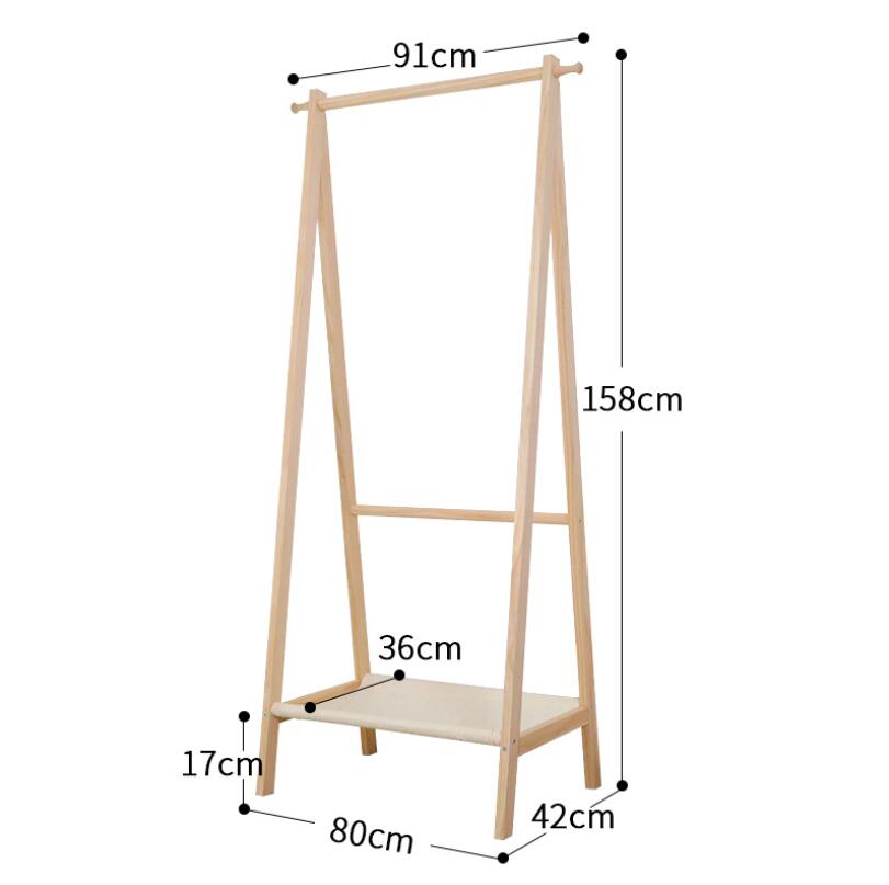Clothes rack Bedroom Furniture bag racks modern simple cloakroom cloth olid wood shelf