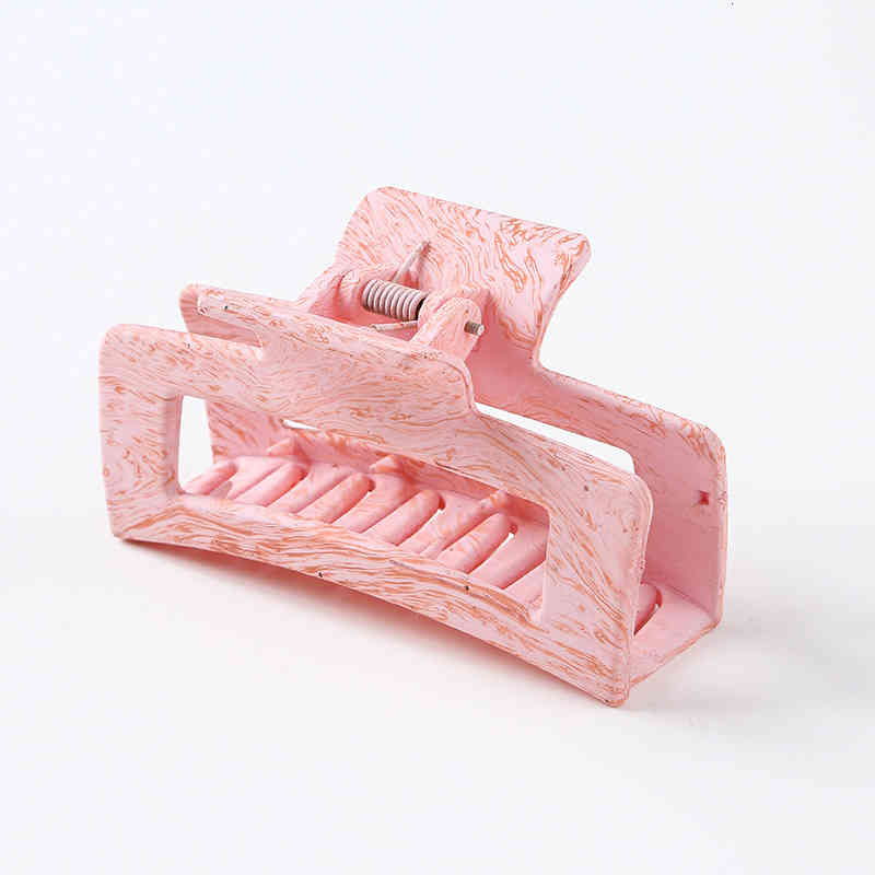Hair Accessories Rectangular Hollow Out Grab Clip Large East Gate Hairpin Elegant at the Back of Head
