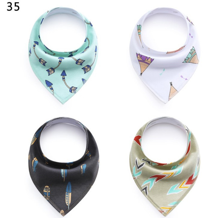 Cotton Baby Bibs Soft and Absorbent for Baby Burp Cloths Bandana Drool Bibs Maternal and Child Supplies