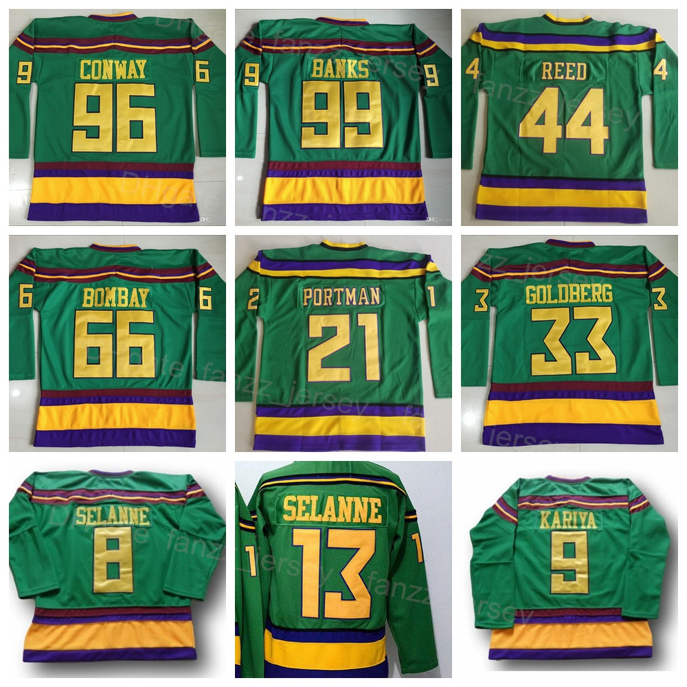 Movie Green 1993 Vintage Ice Hockey 99 Adam Banks Jerseys Retro 96 Charlie Conway 21 Dean Portman 44 Fulton Reed 33 Greg Goldberg 66 Gordon Bombay 8 Teemu Selanne YaZi, 8 green
Movie Green 1993 Vintage Ice Hockey 99 Adam Banks Jerseys Retro 96 Charlie Conway 21 Dean Portman 44 Fulton Reed 33 Greg Goldberg 66 Gordon Bombay 8 Teemu Selanne YaZi, 8 green