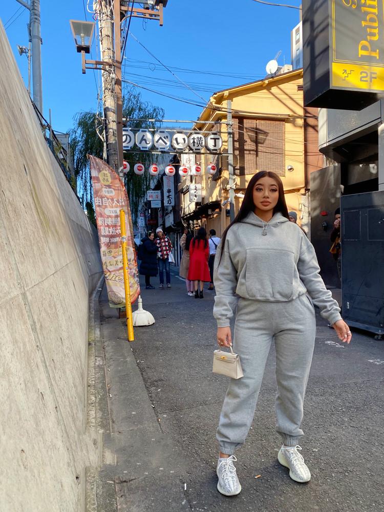 Women's Two Piece Pants Women Joggers 2 Sets Autumn Winter Streetwear Hooded Sweatshirt Set Tracksuit Casual Outfits Sweatpants