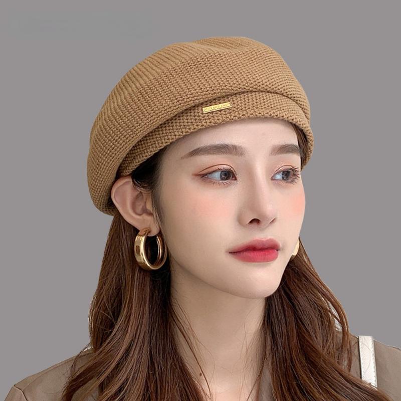 Berets 2021 Style Brand Women Autumn Winter Beret Women's Solid Color Knitted Cotton Hats Adjustable Tape Design, White
Berets 2021 Style Brand Women Autumn Winter Beret Women's Solid Color Knitted Cotton Hats Adjustable Tape Design, White
