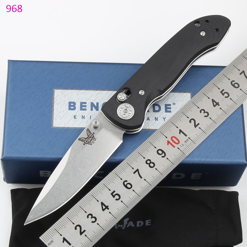 Benchmade Newest BM968 Bugout D2 Folding Knife G10 Handle Outdoor Camping Hunting Pocket Knives EDC Knifes Tool
Benchmade Newest BM968 Bugout D2 Folding Knife G10 Handle Outdoor Camping Hunting Pocket Knives EDC Knifes Tool
