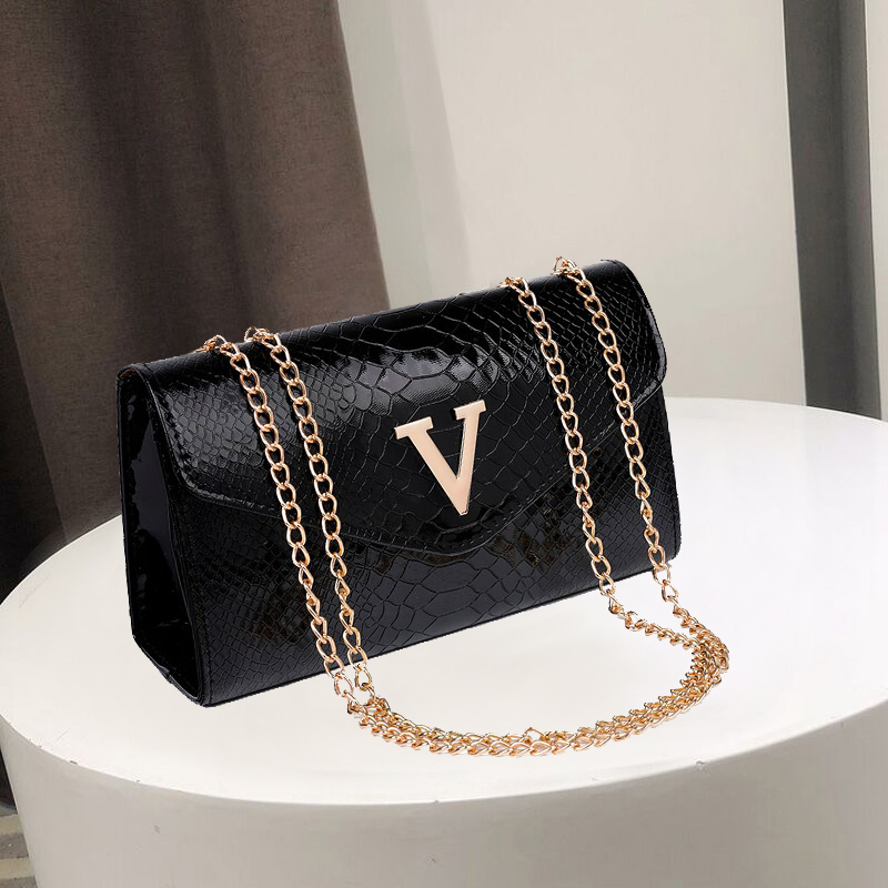 Fashion Ladies Crocodile Flap Bag Designer Handbags Women Bags 2021 Black White Small Day Clutch Gold Chain Girls Crossbody Bags от DHgate WW