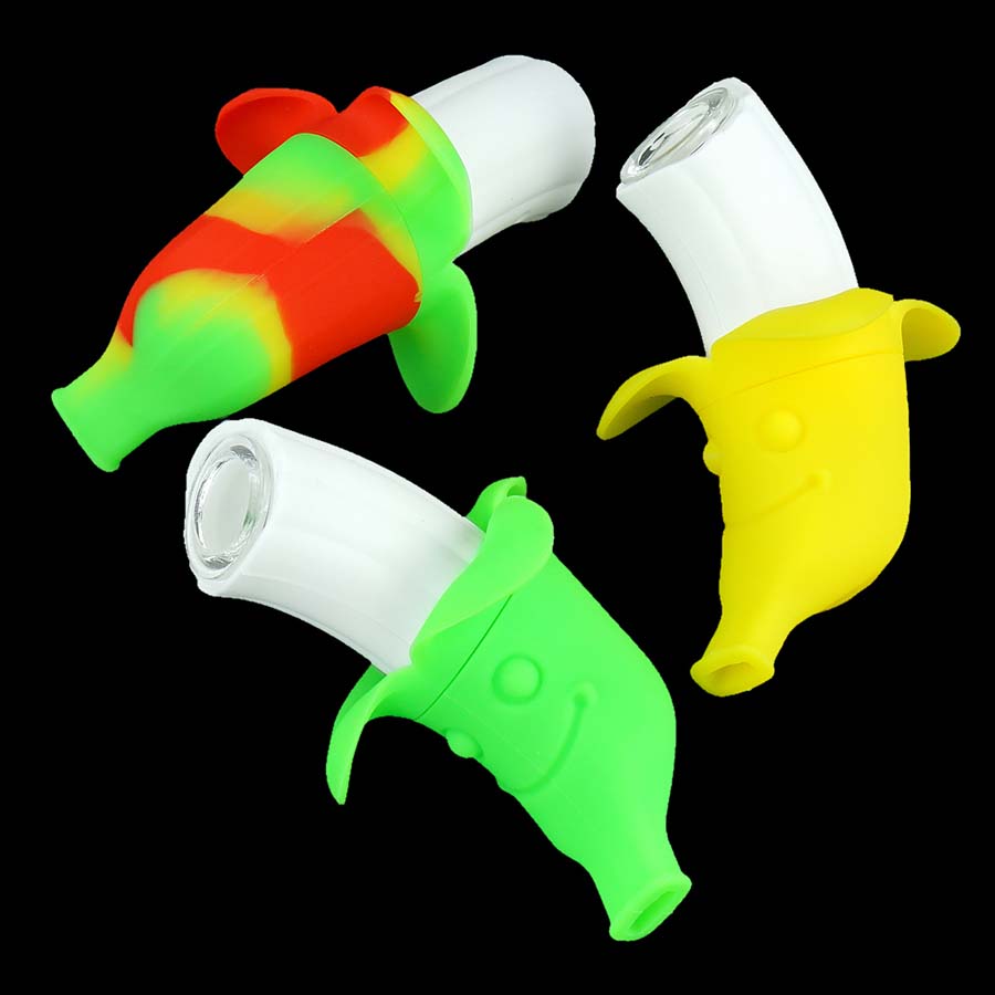 YHSWE 4.7'' banana hand pipe silicone spoon pipes dab rig oil pipe silicone bongs water pipe
YHSWE 4.7'' banana hand pipe silicone spoon pipes dab rig oil pipe silicone bongs water pipe