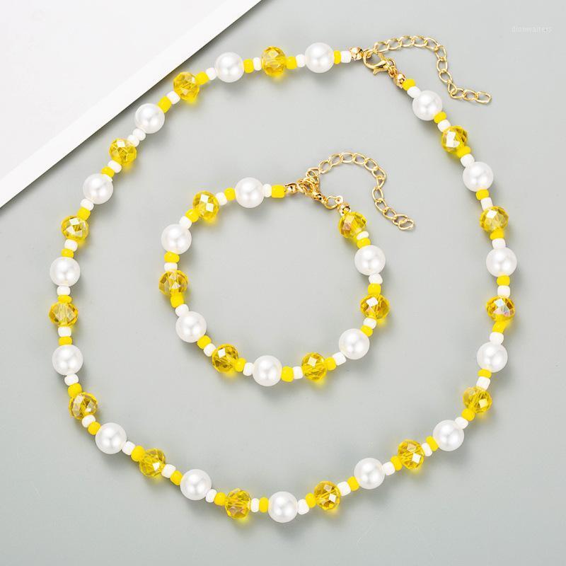 Chains 2pcs/set Resin Acrylic Colorful Bead Pearl Choker Suit Necklace For Women Party Jewelry Gifts HUANZHI 2021 Korean Trendy
Chains 2pcs/set Resin Acrylic Colorful Bead Pearl Choker Suit Necklace For Women Party Jewelry Gifts HUANZHI 2021 Korean Trendy