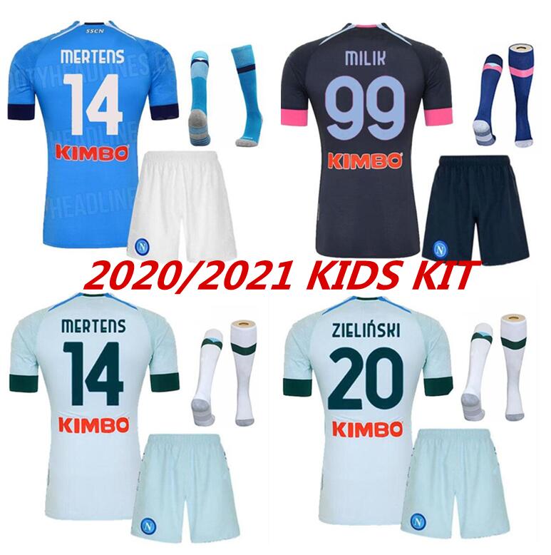 kids kit + socks 20 21 Napoli soccer jersey 2021 Naples KOULIBALY INSIGNE MILIK maillots H.LOZANO MERTENS football shirt set Uniforms, Black;yellow
kids kit + socks 20 21 Napoli soccer jersey 2021 Naples KOULIBALY INSIGNE MILIK maillots H.LOZANO MERTENS football shirt set Uniforms, Black;yellow