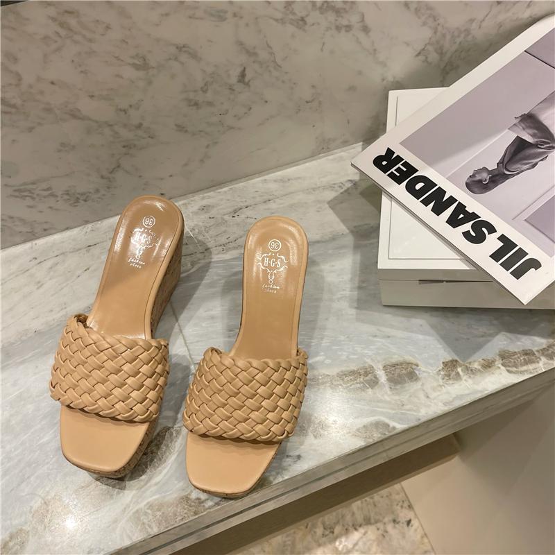Sandals Women's Summer Wood Grain One-word Drag Square Toe Woven Wedge And Slippers Women, White
Sandals Women's Summer Wood Grain One-word Drag Square Toe Woven Wedge And Slippers Women, White