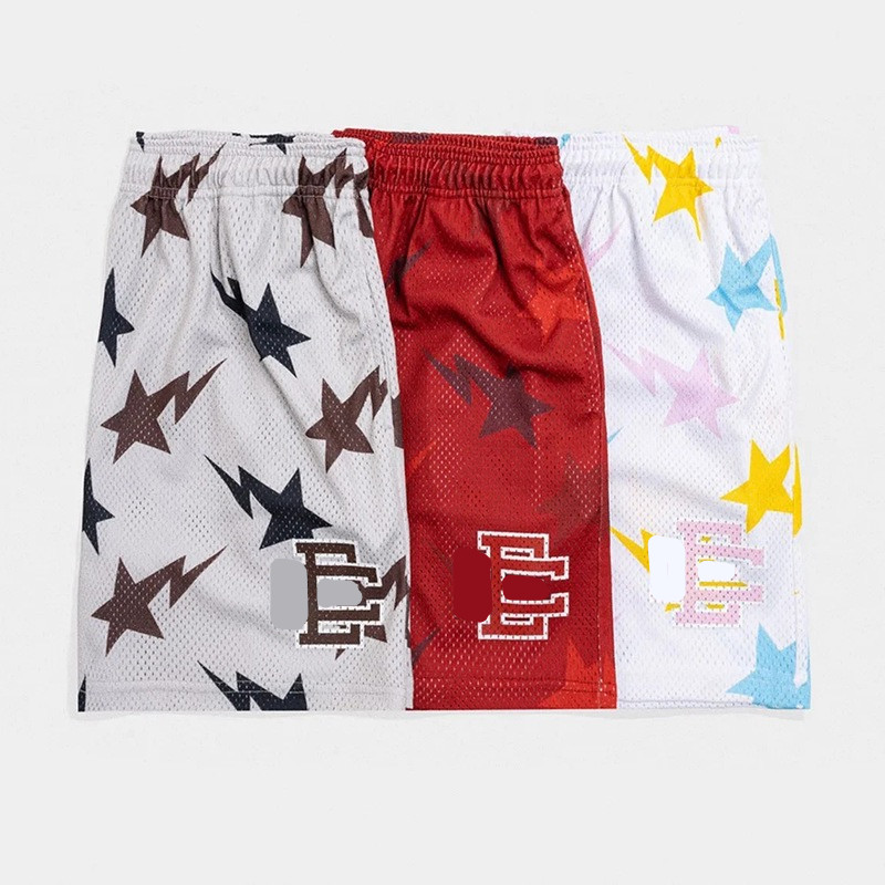Fashion Ee Brand Basic Shorts New York City Skyline Men's C…