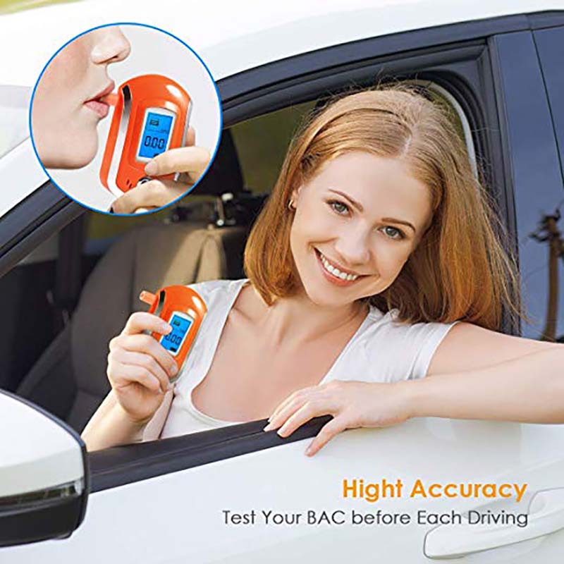 Alcohol Tester Tools Professional Digitals Breathalyzer Breath Analyzer With Large Digital LCD Display 11 Pcs Mouthpieces Alcohols Test Tool