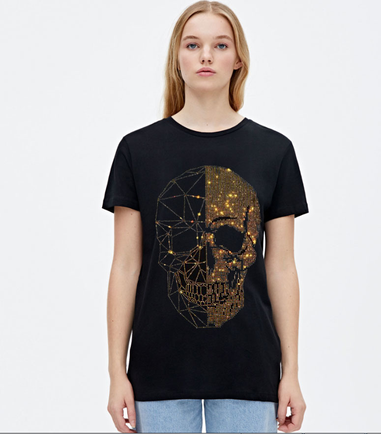 2021 New Mode t Female Shirt Hot Drill Short Sleeves Long-neck T-shirt Diamonds Top T-female 1sbf, As shown in the figure
2021 New Mode t Female Shirt Hot Drill Short Sleeves Long-neck T-shirt Diamonds Top T-female 1sbf, As shown in the figure