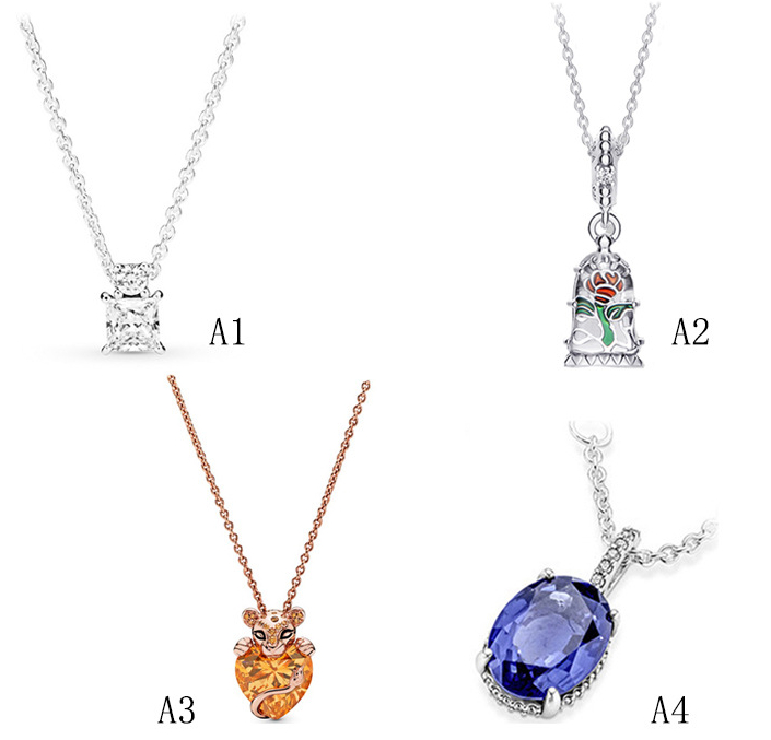 Genuine S925 Sterling Silver Fit Pandora Couple Necklace Fantasy Rose Charm diy Necklace DIY Heart Love Heart Blue Crysta Charm For Beads Charms
Genuine S925 Sterling Silver Fit Pandora Couple Necklace Fantasy Rose Charm diy Necklace DIY Heart Love Heart Blue Crysta Charm For Beads Charms
