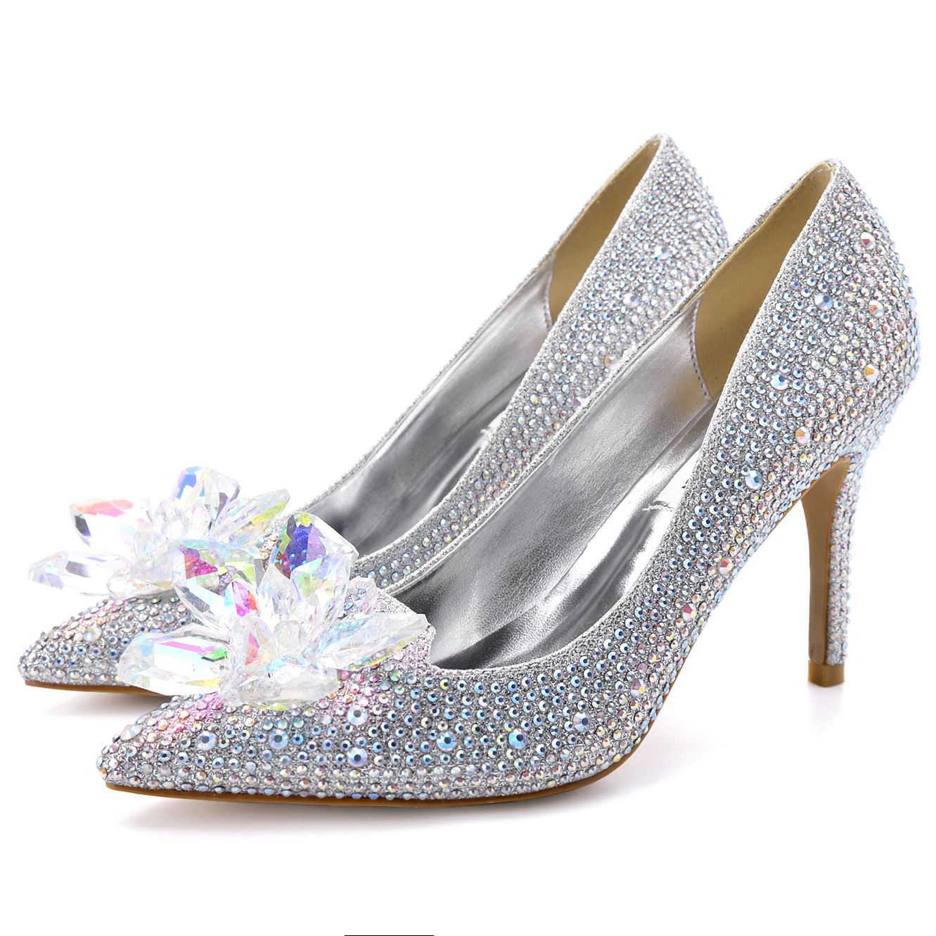 Cinderella rhinestone wedding dress shoes bridal crystal flowers silver red stiletto heel 5cm 7cm 9cm designer banquet pumps
Cinderella rhinestone wedding dress shoes bridal crystal flowers silver red stiletto heel 5cm 7cm 9cm designer banquet pumps