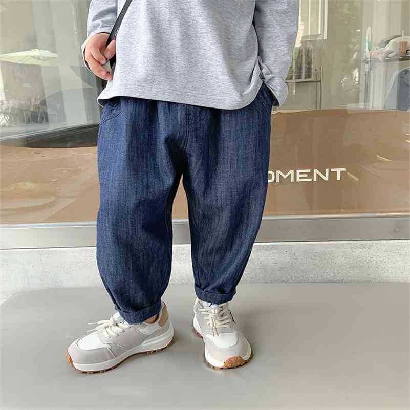 Autumn boys dark color soft loose jeans kids all-match casual denim pants 210708, Blue
Autumn boys dark color soft loose jeans kids all-match casual denim pants 210708, Blue