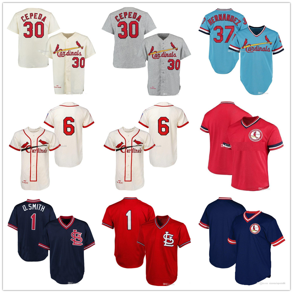 Mens St. Louis 1 Ozzie Smith 1963 Stan Musial 1967 Orlando Cepeda 1979 Keith Hernandez Retro Baseball Jerseys Free Shipping, Blue;black
Mens St. Louis 1 Ozzie Smith 1963 Stan Musial 1967 Orlando Cepeda 1979 Keith Hernandez Retro Baseball Jerseys Free Shipping, Blue;black