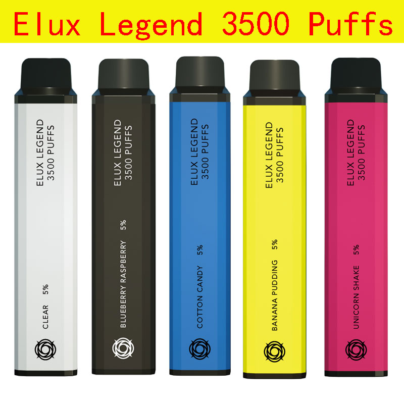Elux Legend Disposable Vape pen pod E Cigarettes 3500 Puffs Vaporizer Pre Filled Cartridge Device Stick Vapor Kit FLEX VS Puff Bar XXL Vapes
Elux Legend Disposable Vape pen pod E Cigarettes 3500 Puffs Vaporizer Pre Filled Cartridge Device Stick Vapor Kit FLEX VS Puff Bar XXL Vapes