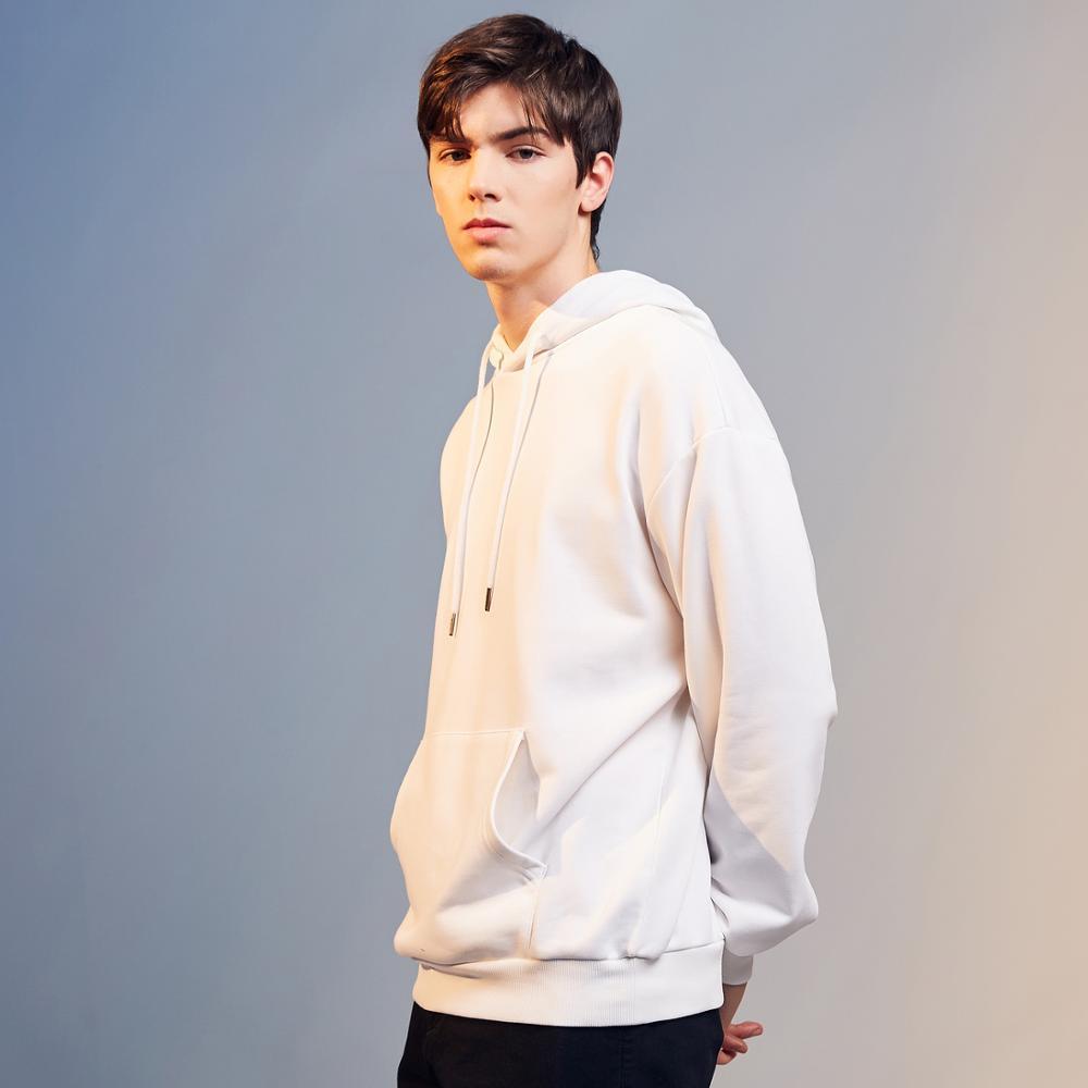 Metersbonwe Spring Base Hoodies Male Hooded Sweatshirts High Quality Solid Color Fashion Unisex Skateboard Hoodies 201020