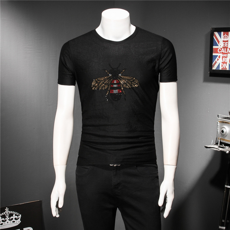 men's t-shirts embroidery lile bee paern comforable luxury shor sleeve shir summmer qualiy coon linen bouique shir men lk8n, White;black
men's t-shirts embroidery lile bee paern comforable luxury shor sleeve shir summmer qualiy coon linen bouique shir men lk8n, White;black