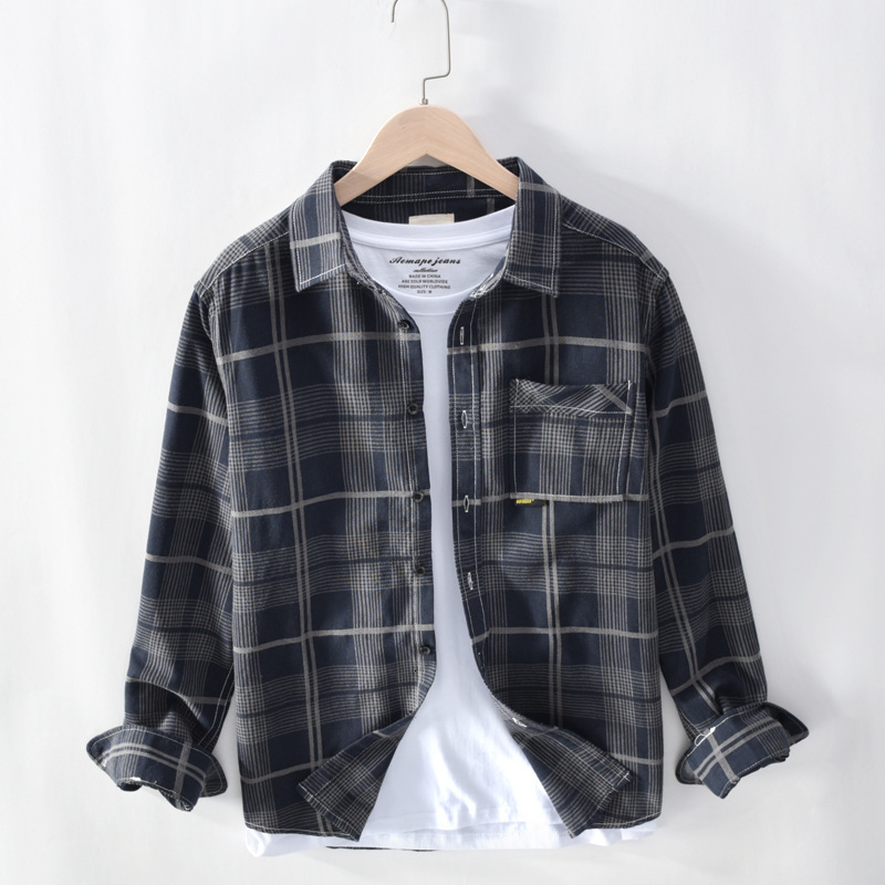 2021 New Casual Male Chess Oxford Cotton Single Shirts Pocket Patched Long Sleeve-fitting Button-collar Gingham Shirt Wry8, Black pigment
2021 New Casual Male Chess Oxford Cotton Single Shirts Pocket Patched Long Sleeve-fitting Button-collar Gingham Shirt Wry8, Black pigment