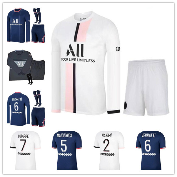 Long sleeve MESSI MBAPPE HAKIMI SERGIO RAMOS WIJNALDUM soccer jerseys 21/22 psges Maillots football shirt 2021 2022 MARQUINHOS Kits sock Full sets thai socks adult
Long sleeve MESSI MBAPPE HAKIMI SERGIO RAMOS WIJNALDUM soccer jerseys 21/22 psges Maillots football shirt 2021 2022 MARQUINHOS Kits sock Full sets thai socks adult