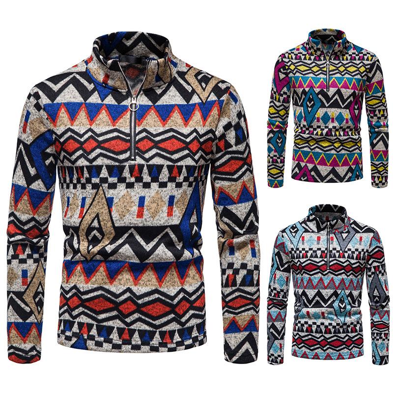 Men's Sweaters 2021 Autumn Winter Casual Street Style Stretch Zipper Sweater Stand-up Collar Ethnic Big Size Men Tops, White;black
Men's Sweaters 2021 Autumn Winter Casual Street Style Stretch Zipper Sweater Stand-up Collar Ethnic Big Size Men Tops, White;black