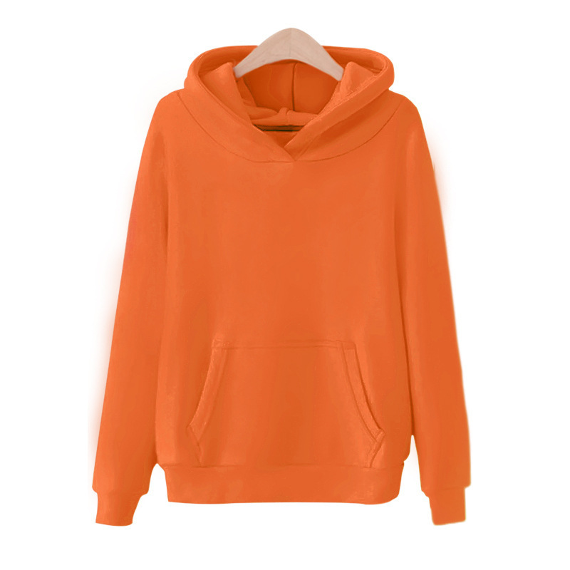 Autumn Purple Warm Women's Sweatshirt Fashion Solid Color Winter Fleece Pullover Tops Hoodie 201216