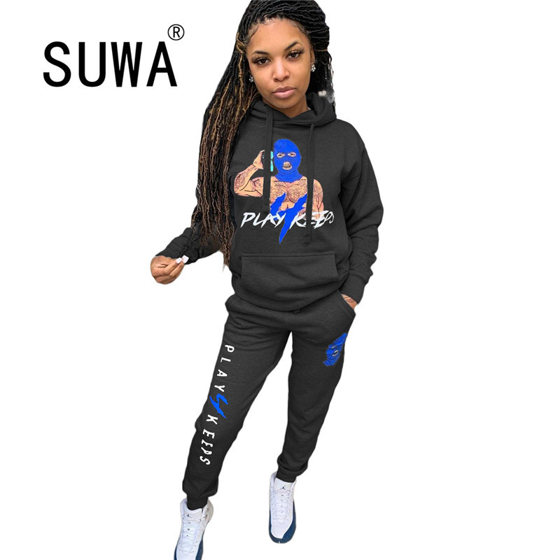 Cool Girl K-Pop Style Joggers Women Set Letter Printed Hoodies Sweatshirt Baggy Harem Pants Fall Winter Fashion 2 Pieces Outfits 210525, Black
Cool Girl K-Pop Style Joggers Women Set Letter Printed Hoodies Sweatshirt Baggy Harem Pants Fall Winter Fashion 2 Pieces Outfits 210525, Black