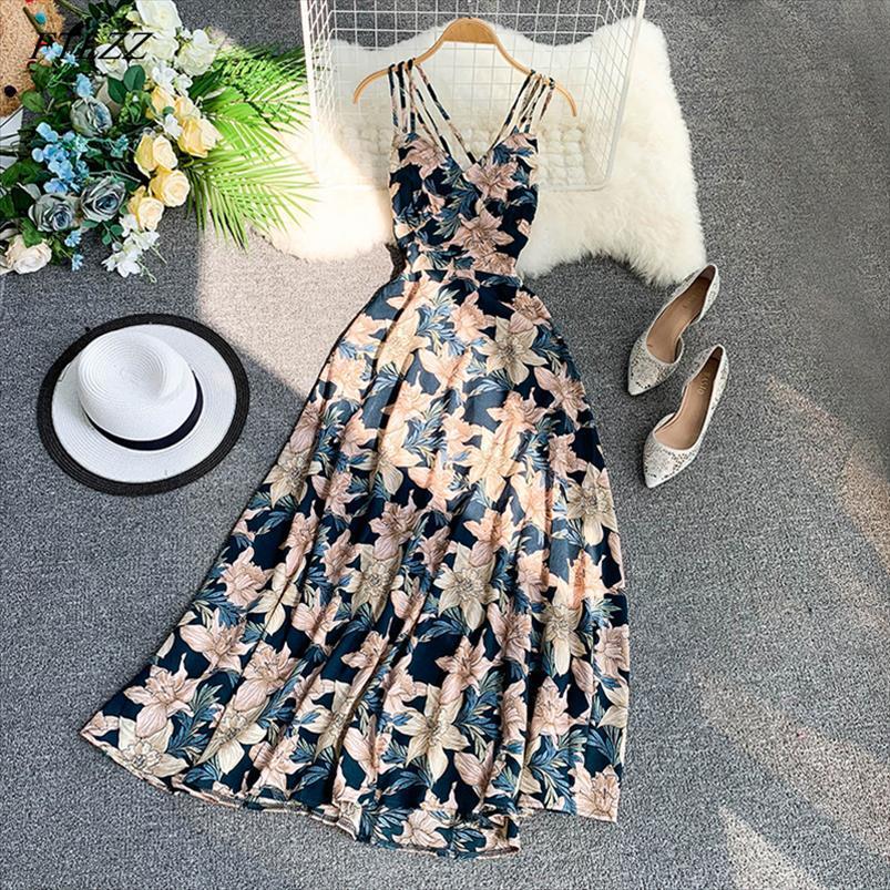 floral print summer women dress v neck backless long female elegant bohemian party vestido, Black;gray
floral print summer women dress v neck backless long female elegant bohemian party vestido, Black;gray