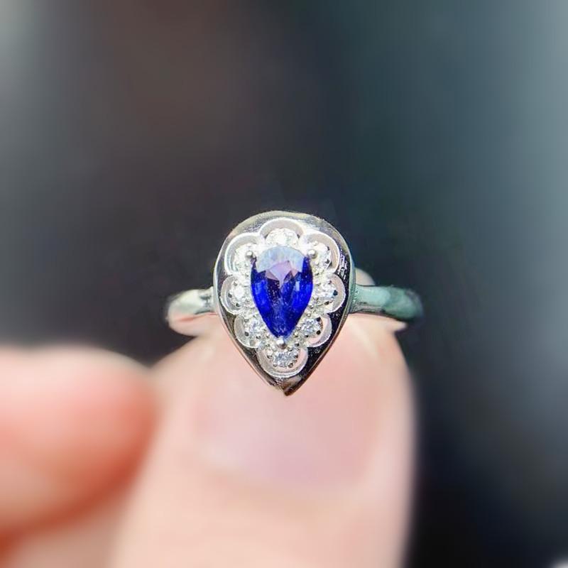 Cluster Rings Natural Real Blue Sapphire Drop Style Ring Per Jewelry 925 Sterling Silver 4*6mm 0.5ct Gemstone Fine T214162, Golden;silver
Cluster Rings Natural Real Blue Sapphire Drop Style Ring Per Jewelry 925 Sterling Silver 4*6mm 0.5ct Gemstone Fine T214162, Golden;silver