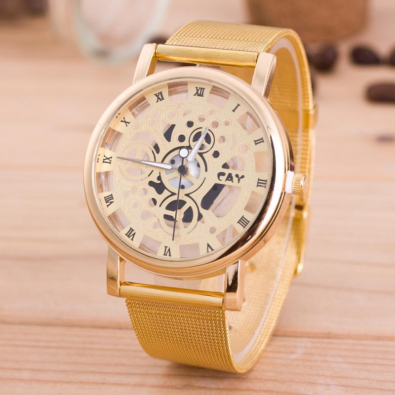 Wristwatches CAY Hollow Quartz Watch Men Women 2021 Fashion Stainless Steel Strap Alloy Analog Gold Skeleton Wrist Watches Relogio Masculino
Wristwatches CAY Hollow Quartz Watch Men Women 2021 Fashion Stainless Steel Strap Alloy Analog Gold Skeleton Wrist Watches Relogio Masculino