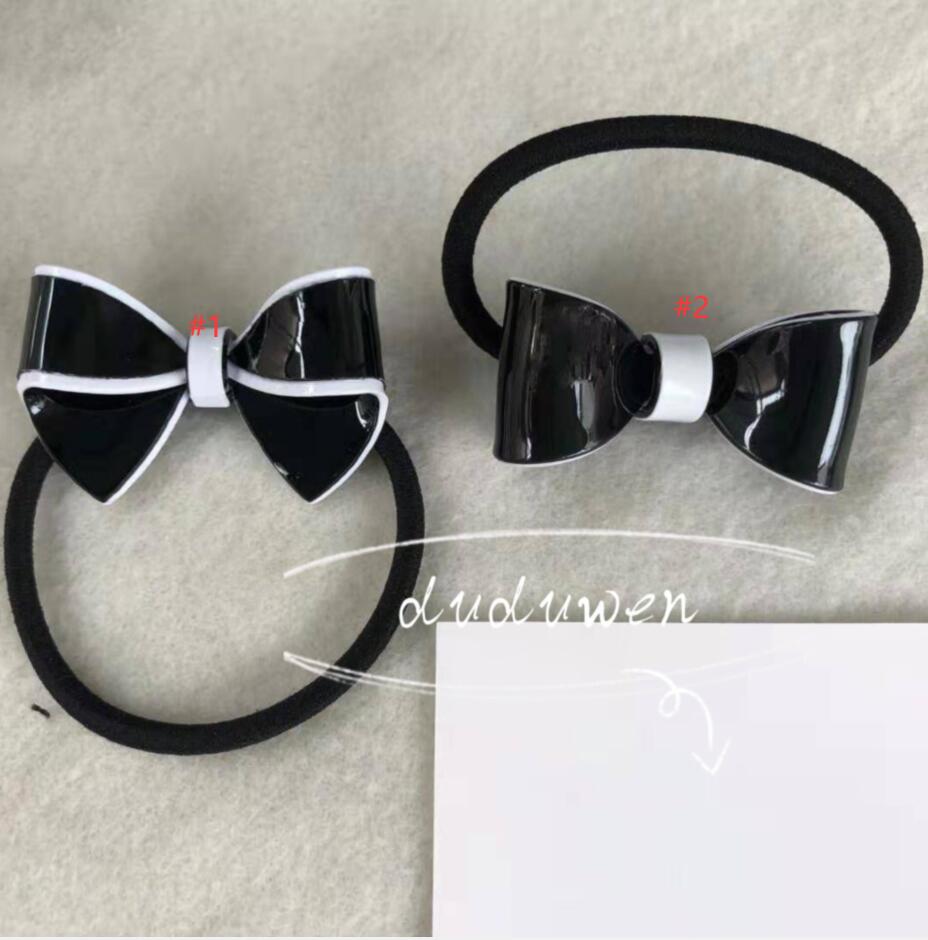 fashion 2C boutique Bowknot acrylic hairtie fashio elastic hand party gift collection item with cards
