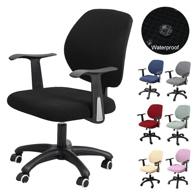 Chair Covers Jacquard Waterproof Computer Cover Split Rotation Office Spandex Stretch Solid Color Removable Seat Slipcover
Chair Covers Jacquard Waterproof Computer Cover Split Rotation Office Spandex Stretch Solid Color Removable Seat Slipcover