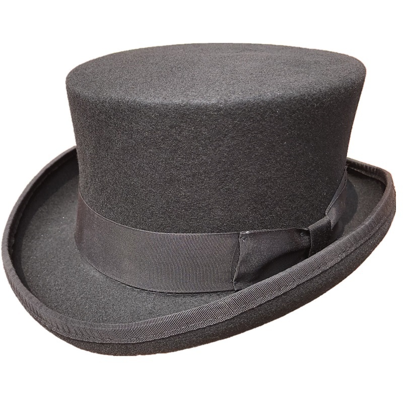 2021 New Black Wool Felt Low Short Stovepipe Top Hat Topper for Women Men An43, Red 
2021 New Black Wool Felt Low Short Stovepipe Top Hat Topper for Women Men An43, Red