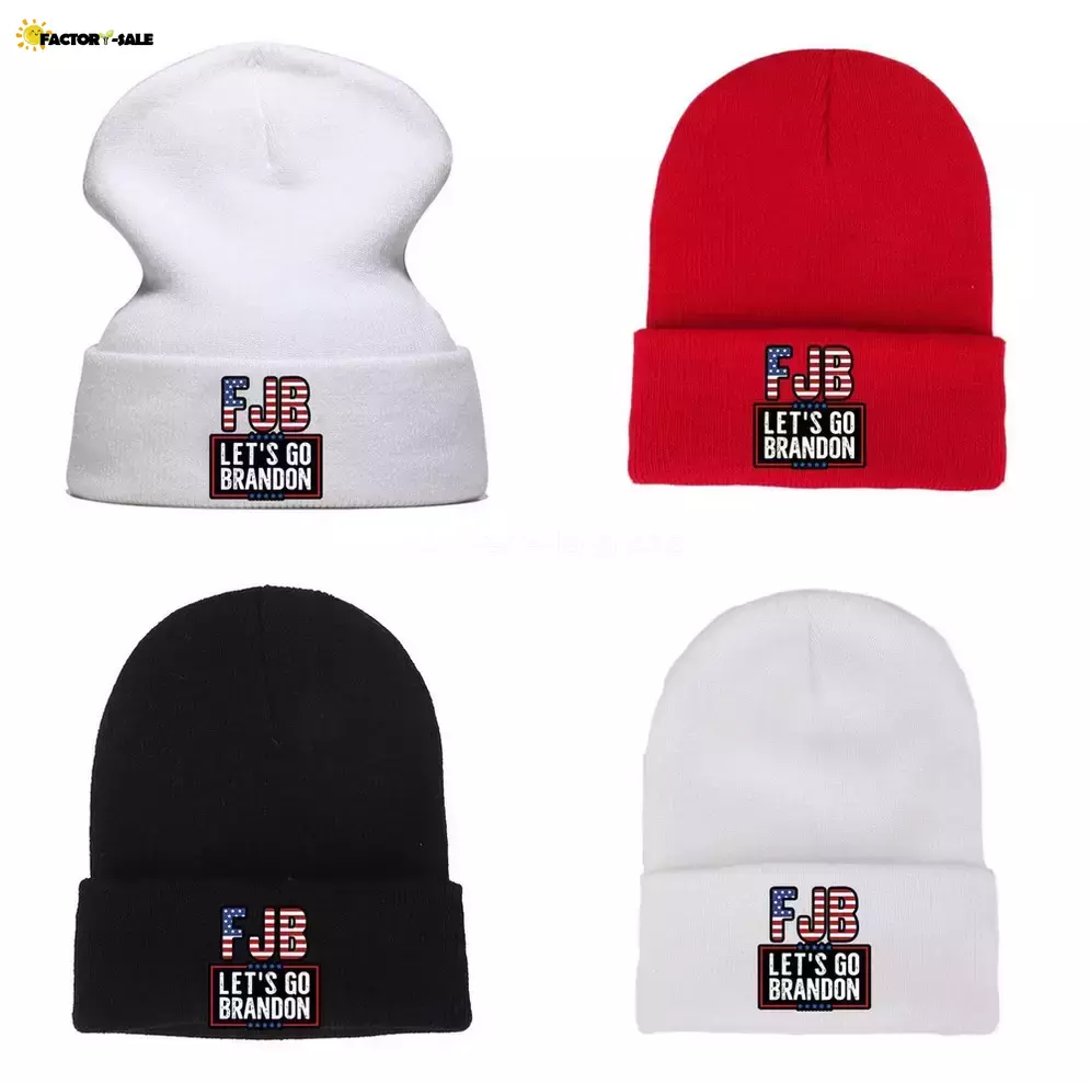 Let's Go Brandon Knitted Woolen Party Hats American Campaign Men's and Women's Cold Warm Hat FN17, White
Let's Go Brandon Knitted Woolen Party Hats American Campaign Men's and Women's Cold Warm Hat FN17, White